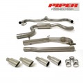 Piper exhaust Volkswagen GOLF MK6 GTI 3.0" TURBOBACK DECAT 1 SILENCER TPA